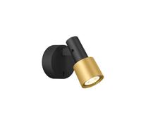 Wever & Ducré Sara Snooze Wall 1.0, noir mat / gold