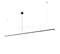 Wever & Ducré Trace 3.0 Suspension LED linéaire - 8 foyers noir/champagne - 2.700 k Ce luminaire comporte des modules à LED prémontés de classes énergétiques A A++, A+, A