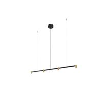 Wever & Ducré Trace Chandelier 1.0 Kronleuchter, noir mat / champagne