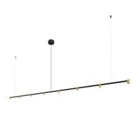 Wever & Ducré Trace Chandelier 3.0 Kronleuchter, noir mat / champagne