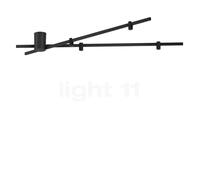 Wever & Ducré Trace Spin 1.0 Plafonnier LED noir mat/noir mat Ce luminaire comporte des modules à LED prémontés de classes énergétiques A A++, A+, A