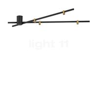 Wever & Ducré Trace Spin 1.0 Plafonnier LED noir/champagne Ce luminaire comporte des modules à LED prémontés de classes énergétiques A A++, A+, A