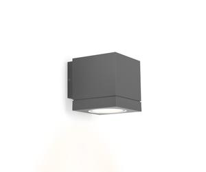 Wever & Ducré Tube Carré Outdoor Wall 1.0 PAR16 Fassadenleuchte, gris