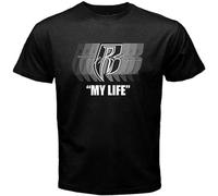WEW Ruff Ryders My Life Rap Hip Hop Logo Men's Black T-Shirt Black Manches Courtes(Large)
