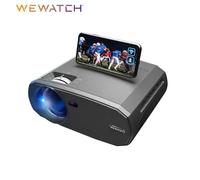 WEWATCH ¿ Mini projecteur Portable WIFI 5G V50, 1080P, Full HD, grand écran 200 pouces, LED, Bluetooth - Noir Couleur