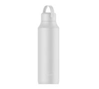 WEWATER Arôme Bouteille isotherme 600 ml avec infuseur intégré, bouteille portable réutilisable, poignée, sans BPA, bouchon anti-fuite avec double ouverture, thermos blanc