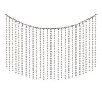 WEWAYSMILE 1 Yard Strass Ruban Gland Chaîne, Diamant Garniture Frange Cristal, Garniture à Franges en Strass, pour Couture Artisanat Vêtements Accessoires Bijoux Bricolage Décoration