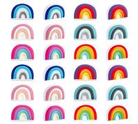 WEWAYSMILE 18pcs Perles Rondes en Silicone pour Bijoux Artisanat Collier Bracelet (6 Styles)