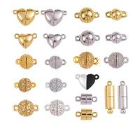 WEWAYSMILE 21 Fermoir à Bijoux Magnétique, Fermetures Fermoir Magnétique, Fermoir Magnétique, pour Collier Bracelet Bijoux BRICOLAGE Artisanat Faire, Longueur 11-20.5mm