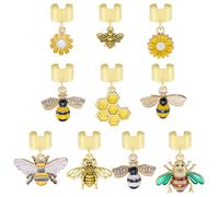 WEWAYSMILE Lot de 10 pendentifs stéthoscopes abeilles pour infirmières, animaux, stéthoscope, porte-nom, accessoire de médecin, cadeau pour médecins, étudiants, diplômés en médecine, assistants
