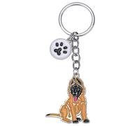 WEWAYSMILE Porte-Clés Chien, Porte-Clés En Métal Petit Chien, Porte-Clés En Métal Chiot Mignon, Pour Décoration Porte-Clés De Voiture, Cadeau Personnalisé, Long 4.13 po/10.5 cm