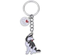 WEWAYSMILE Porte-Clés Chien, Porte-Clés En Métal Petit Chien, Porte-Clés En Métal Chiot Mignon, Pour Décoration Porte-Clés De Voiture, Cadeau Personnalisé, Long 4.02 po/10.2 cm