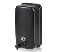WAWBABY SUS304 Distributeur de Savon Liquide en Acier Inoxydable Noir 800 ML