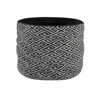 WEWE Écharpe Tubulaire Hiver Hommes et Femmes - Cache-Cou Épais en Polaire Douce Géométrique, Masque de Ski, Cagoule Élastique, Foulard Chaud pour Ski et Outdoor,Noir,W32