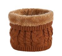 WEWE Écharpe Tubulaire Hiver Hommes et Femmes - Cache-Cou Épais en Polaire Douce Uni, Masque de Ski, Cagoule Élastique, Foulard Chaud pour Ski et Outdoor,Jaune,W53