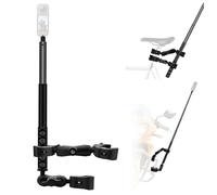 WEWOGA Bâton Invisible Télescopique 47’’ Support Guidon Compatible avec Insta360 X5/X4/X3/X2/ONE RS/R, Osmo 360 Double Rotule Sphérique + Super Pinces + Adaptateur Caméra d'action Vidéos Cyclisme/UTV