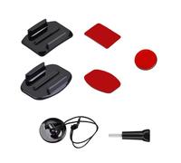 WEWOGA Magnétique Rapide Sortie Adaptateur Compatible avec DJI Osmo Action 5 Pro/4/3, Osmo 360, avec Adhésif Casque Mont Ski Tether Kit POV Sécurisé pour Ski, Moto Compatible avec GoPro 12-3