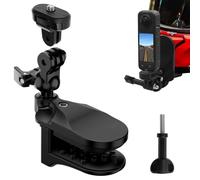 WEWOGA Moto Casque Menton Pince Monture 360° Rotation Compatible avec GoPro Hero 13 12 11 10 9 8 7 6 5 pour Insta360 Xiaomi Yi, 5kg Capacité