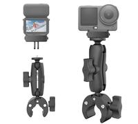 WEWOGA Super Clamp Support avec Magnétique Fixation Compatible avec DJI Osmo Nano/Action 6, Moto Guidon Support avec Rotule Réglable & 1/4" Vis Compatible avec Insta360 X5-X pour Vélo