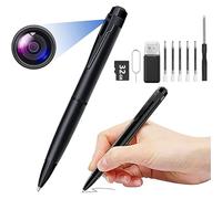 WEXIOKRV Stylo Caméra Cachée avec 32 Go de Stockage, Kit d'Accessoires, Noir