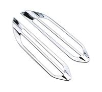 WEXIZU Autocollant de ventilation avant ABS chromé, garniture de sortie d'air modifiée, for Peugeot 2008 année 2014 2015 2016, autocollants intérieurs de voiture Panneau Décoratif Pour Grille D'aérati