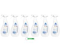 Wexor DeoBooster Fiori Acqua Lot de 6 désodorisants multi-usages avec micro-capsules Très longue durée 750 ml + porte-clés Beni Culinari