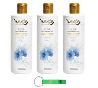 Wexor Elisir Fiori Blu Lot de 3 déodorants pour linge avec micro-capsules - avec fougère de mer et fleurs bleues 200 ml + porte-clés Beni Culinari gratuit