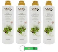 Wexor Elisir Lot de 4 adoucissants verts amorbidentes de l'Himalaya - Adoucissant avec orchidée verte et mousse de l'Himalaya - 30 lavages 750 ml + porte-clés Beni Culinari gratuit