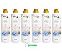 Wexor Elisir Pavimenti Fiori Acqua Lot de 6 nettoyants pour sols avec micro-capsules 750 ml + porte-clés Beni Culinari