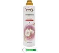 WEXOR Lot de 12 adoucissants Ammorbidente Hygiène Rose & Musc - Adoucissant extra parfumé - Parfum avec notes florales - 30 lavages 750 ml + porte-clés Beni Culinari gratuit