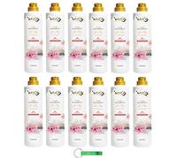 WEXOR Lot de 12 nettoyants pour sols Elisir Pavimenti Armonia Rose/gel avec micro-capsules 750 ml + porte-clés Beni Culinari