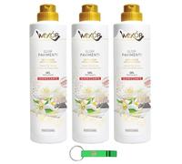 WEXOR Lot de 3 nettoyants pour sols Elisir Pavimenti Zagara/gel avec micro-capsules 750 ml + porte-clés Beni Culinari