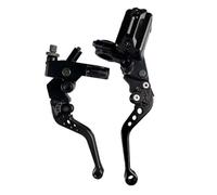 Wexxaii Levier de frein CNC pour une paire de freins universels 7/8" (22 mm) pour moto,avec levier câble et réservoir d'embrayage pour scooter(19)