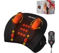 weyais Coussin de massage pour le cou, relaxant pour le cou et les épaules avec chaleur, 3 modes et forces, masseur de cou pour soulager la douleur des tissus profonds, télécommande, noir