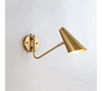 WEYIMVTO applique murale, Lampe de lecture murale à bras articulé réglable, filaire, avec interrupteur, multicolore(Gold)