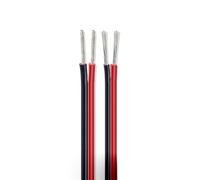 WEYIMVTO Fils et câbles électriques, Câble de câblage électrique Interne UL2468, 10 mètres, 20, 2 Broches, Isolation en cuivre étamé, Rouge et Noir, 26 AWG, 16(16 Awg,10meter)