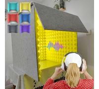 WEYIMVTO Studio d'enregistrement Rapide Cabine d'enregistrement Portable for Voix, Cabine d'isolation for Microphone, Bouclier d'isolation, Enregistrement en Studio(Red)