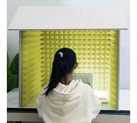 WEYIMVTO Studio d'enregistrement Rapide Cabine d'enregistrement Portable for Voix, équipement de Studio, Protection de Microphone for podcasts, Chant, Jeux et Diffusion(Yellow)