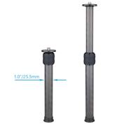 Weyllan-Rallonge de colonne centrale en fibre de carbone,10 couches,rallonge de tube à 2 sections pour trépied,monopode,anodisé CNC,25.5mm,40mm - Type 22.5mm EC1