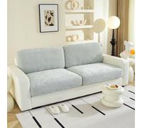 WEYOND Housses de siège de canapé en chenille individuelles, housses de coussin de canapé extensibles lavables pour canapés 2 places et canapés d’angle en L, protège-meubles antidérapant (2 pièces