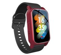 Weyot Bracelet Alarme Personne Âgée, Montre Connectée Senior avec Détecteur de Chute, Traceur GPS, Montre Intelligente pour Personnes Âgées, Bracelet SOS et Alarme Chute,Red