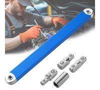 Weyot Clé à rallonge décalée, offset extension wrench, rallonge choc, Jeu de clés à rallonge décalées 15,4'' Impact Ready, avec adaptateurs carrés 1/2'', 1/4'' et 3/8''