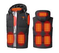 Weyot Gilet Chauffant Femme Homme, Gilet Chauffant Electrique, Gilet sans Manche Chauffante, Veste Chauffante, Doudoune Chauffante, pour Les Sports de Plein Air,4XL