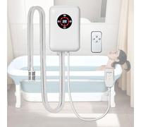 Weyot Mini-Chauffe-Piscine Portable, Chauffe-Seau, Thermostat réglable, température constante de 30 à 43 °C, pour Baignoire, Jacuzzi et Petites piscines gonflablesWhite,22x14.8x7.5cm