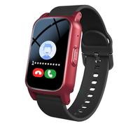 Weyot Montre Connectée De Détection De Chute, Dispositifs D'alerte De Chute pour Personnes Âgées, Bracelet de Positionnement GPS, Bracelet GPS avec Appel d'urgence SOS,Red