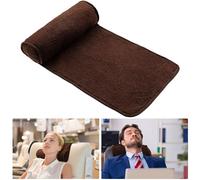 Weysat Coussin de Nuque réglable en Polaire antidérapante pour Fauteuil, canapé, Voyage, Maison, Bureau Moka
