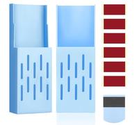 Weysat Lot de 2 supports de réservoir de toilette avec dos adhésif - Les tablettes nettoyantes peuvent recueillir les cendres laissées après dissolution des tablettes bleues et décolorées