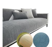 WEYSHHT Housse de Canapé Protectrice en Chenille à Chevrons, Herringbone Chenille Fabric Furniture Protector Sofa Cover, 2023 New Universal Non Slip Couch Cover, Funny Fuzzy Couch Cover