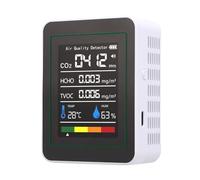 Weytoll HCHO - Testeur de température et d'humidité portable avec écran couleur pour la maison, le bureau et le véhicule (MT05 blanc)