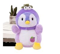 Wezalget Animal en Peluche Pingouin - Pingouin Fruit Jouet D'Accompagnement Doux | Jouets d'Accompagnement Doux | pour Adultes Collectionneurs Temps De Jeu Heure du Coucher Chambre Salon Voiture